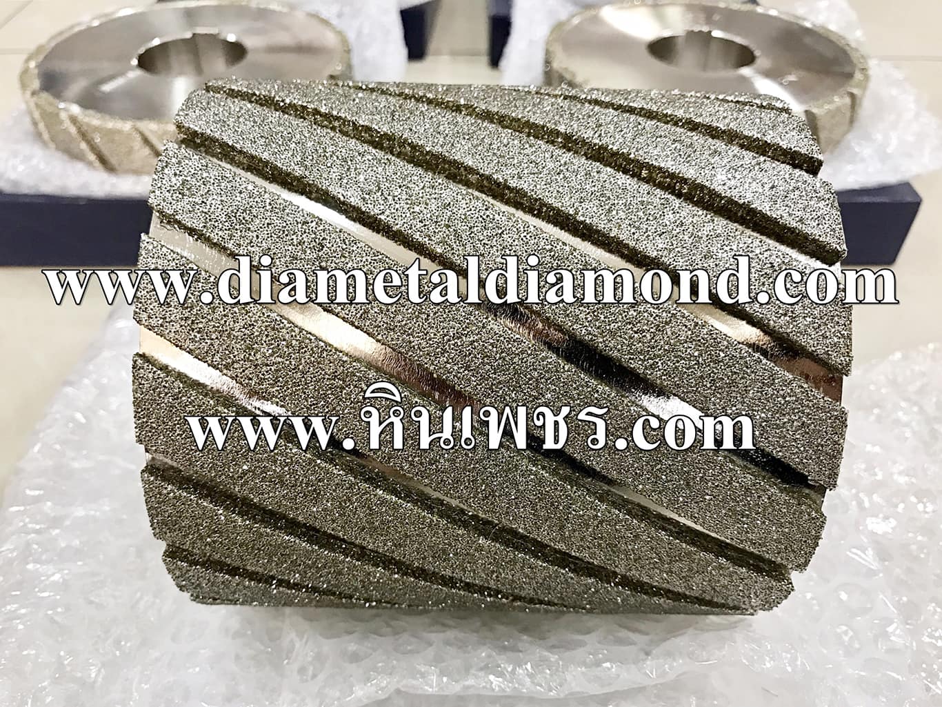 หินเพชรชุบ เจียรท่อไฟเบอร์กลาส Diamond Wheel