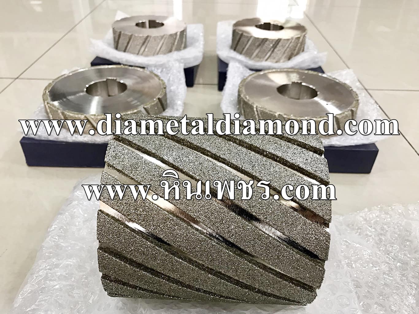 หินเพชรชุบ เจียรท่อไฟเบอร์กลาส Diamond Wheel