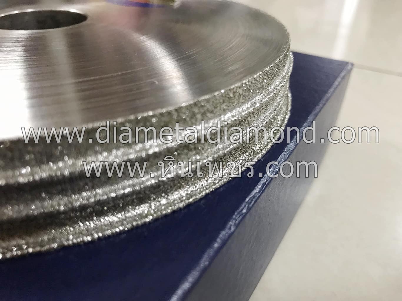 หินเพชรชุบ เจียรขอบรองเท้า 1R1 Diamond Wheel